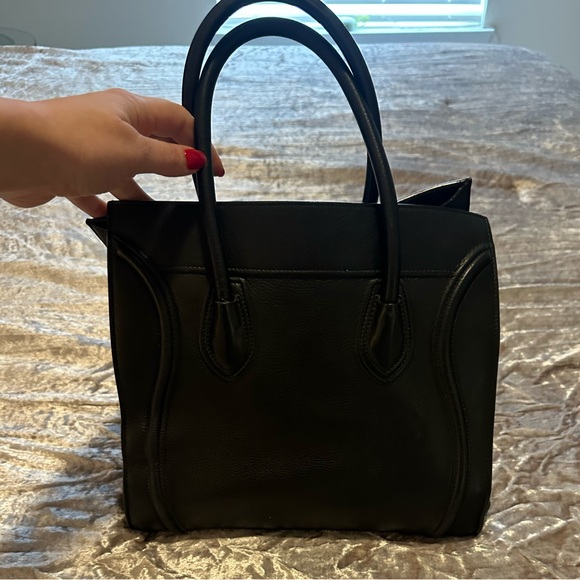 Celine Nano Black Leather Handbag - Picture 4 of 6